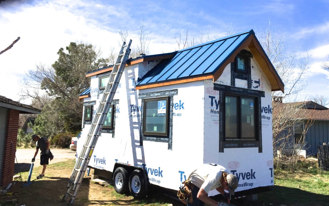 Tiny home metal roofing project 2015