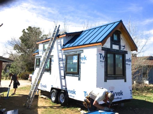 Tiny home metal roofing project 2015